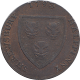 1793 SHREWSBURY HALFPENNY TOKEN