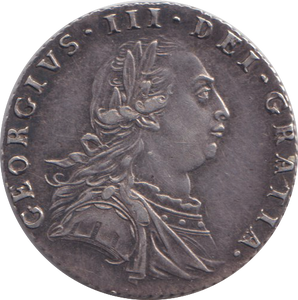 1787 SIXPENCE ( GVF )