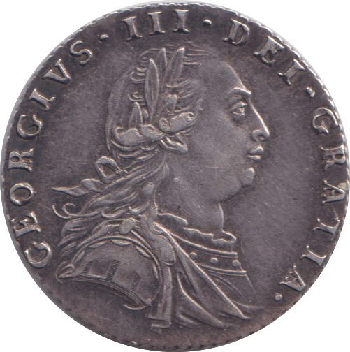 1787 SIXPENCE ( GVF )
