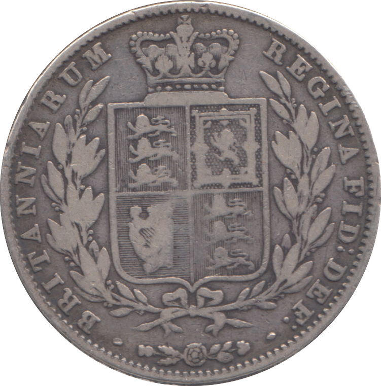 1844 HALFCROWN ( GF )