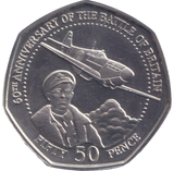 2000 BATTLE OF BRITAIN 50P GUERNSEY