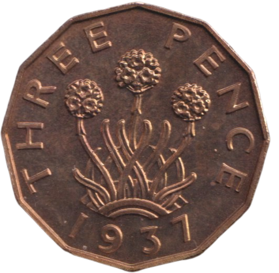 1937 THREEPENCE ( PROOF )