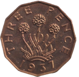 1937 THREEPENCE ( PROOF )