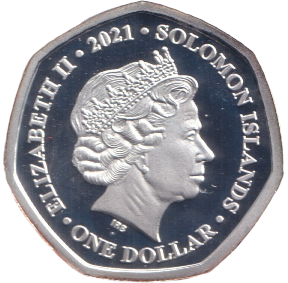 2021 SILVER PROOF ONE DOLLAR SOLOMON ISLANDS