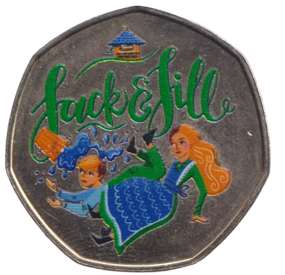 2012 JACK AND JILL 50P SHAPED COIN