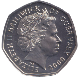 2000 BATTLE OF BRITAIN 50P GUERNSEY