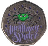 2012 SPIDER 50P SHAPED COIN