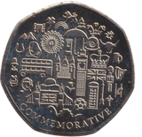 2023 KING CHARLES III CORONATION 50P SHAPED COIN