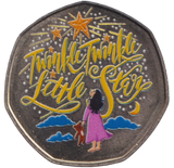 2012 TWINKLE TWINKLE LITTLE STAR 50P SHAPED COIN