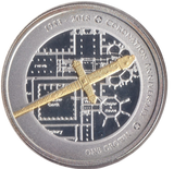 2018 CORONATION ANNIVERSARY SILVER PLATED FIVE POUND TRISTAN DA CUNHA