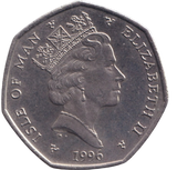 1996 CHRISTMAS 50P ISLE OF MAN