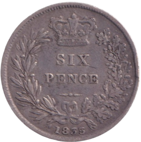 1835 SIXPENCE ( VF )