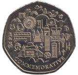 2012 SPIDER 50P SHAPED COIN