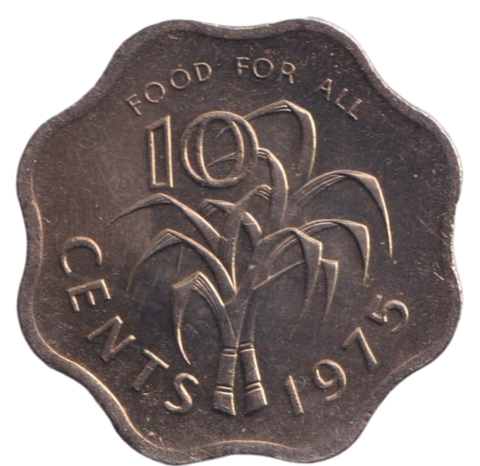 1975 10 CENTS SWAZILAND