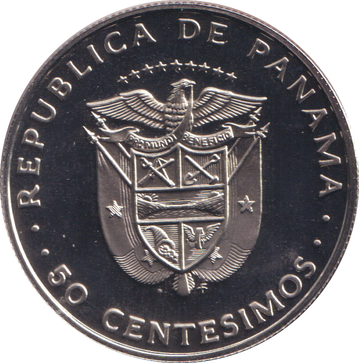 1975 PROOF 50 CENTESIMOS PANAMA