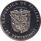 1975 PROOF 50 CENTESIMOS PANAMA