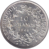 1968 SILVER 10 FRANC FRANCE