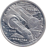 1993 SILVER PROOF 14 ECU GIBRALTAR
