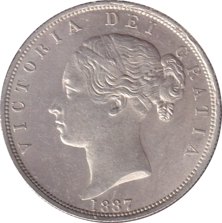 1887 HALFCROWN ( AUNC )