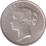 1887 HALFCROWN ( AUNC )
