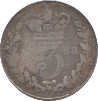 1883 THREEPENCE ( NF )