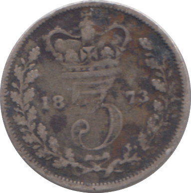 1873 THREEPENCE ( FINE )