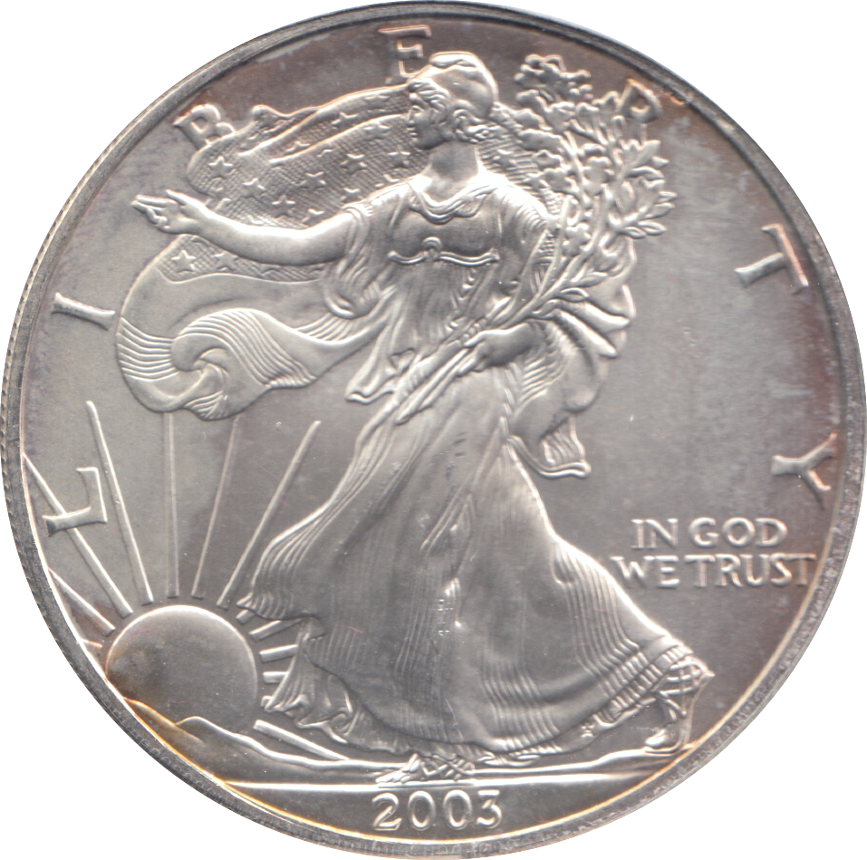 2003 AMERICAN EAGLE SILVER DOLLAR 1 OZ FINE SILVER USA