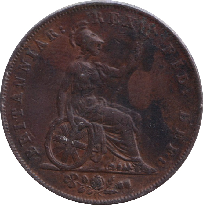 1827 HALF PENNY ( GVF )