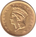 1856 GOLD ONE DOLLAR USA