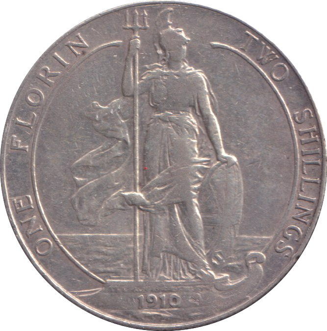 1910 ONE FLORIN ( GF )