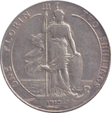 1910 ONE FLORIN ( GF )