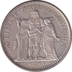 1967 SILVER FRANCE 10 FRANC