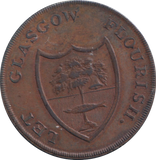 1791 HALF PENNY TOKEN GLASGOW