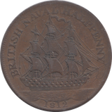 1812 NAVAL HALFPENNY TOKEN