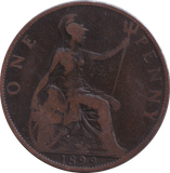 1899 WIDE SPACED PENNY ( FINE )