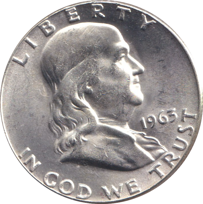 1965 SILVER HALF DOLLAR USA