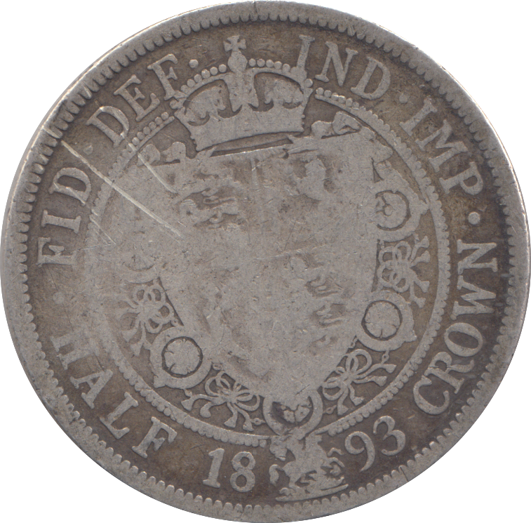 1893 HALFCROWN ( FINE )