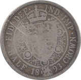 1893 HALFCROWN ( FINE )