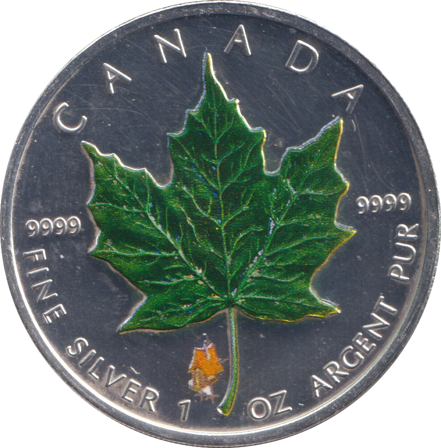 2009 1 OZ .999 FINE SILVER 5 DOLLARS CANADA