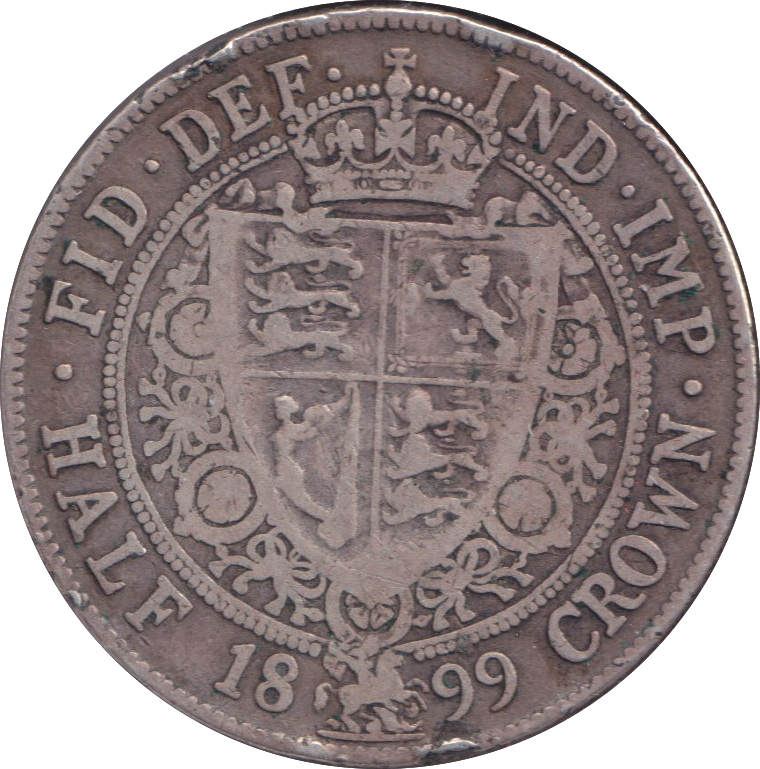 1899 HALFCROWN ( FINE )