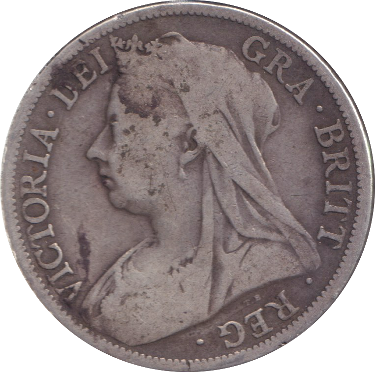 1896 HALF CROWN ( NF )