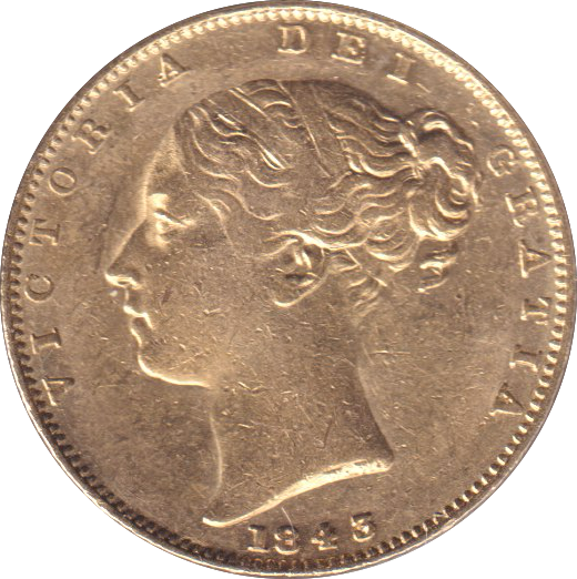 1843 GOLD SOVEREIGN ( GVF )