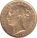 1843 GOLD SOVEREIGN ( GVF )