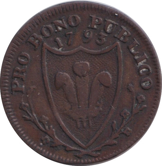 1793 FARTHING TOKEN NORTH WALES