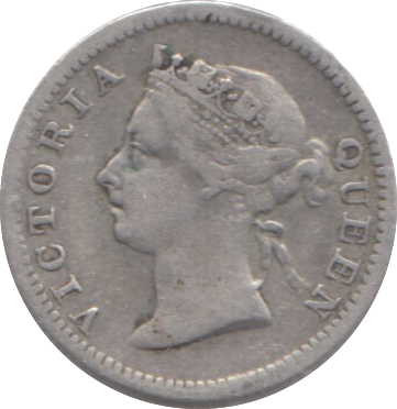 1901 SILVER HONG KONG 5 CENT