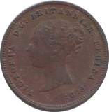1843 HALF FARTHING ( GVF )