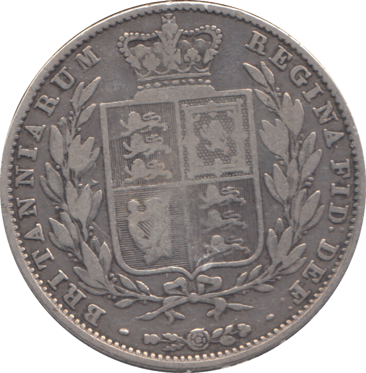 1849 HALFCROWN ( GF )