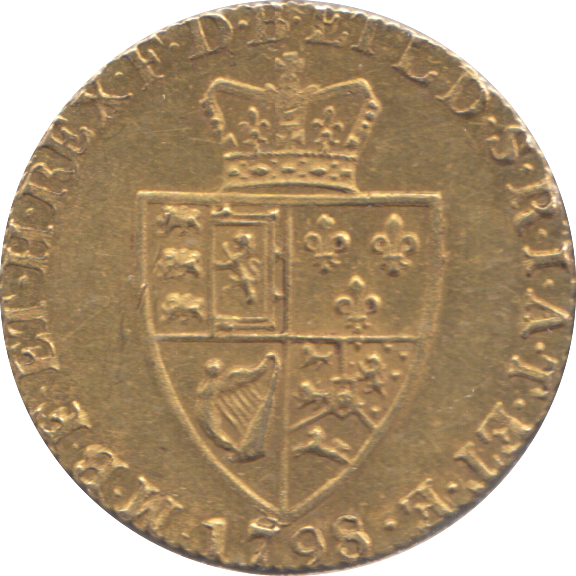1798 GOLD ONE GUINEA ( EF )