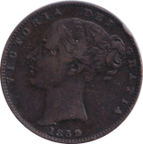 1859 FARTHING ( VF )