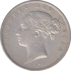 1886 HALFCROWN ( EF )
